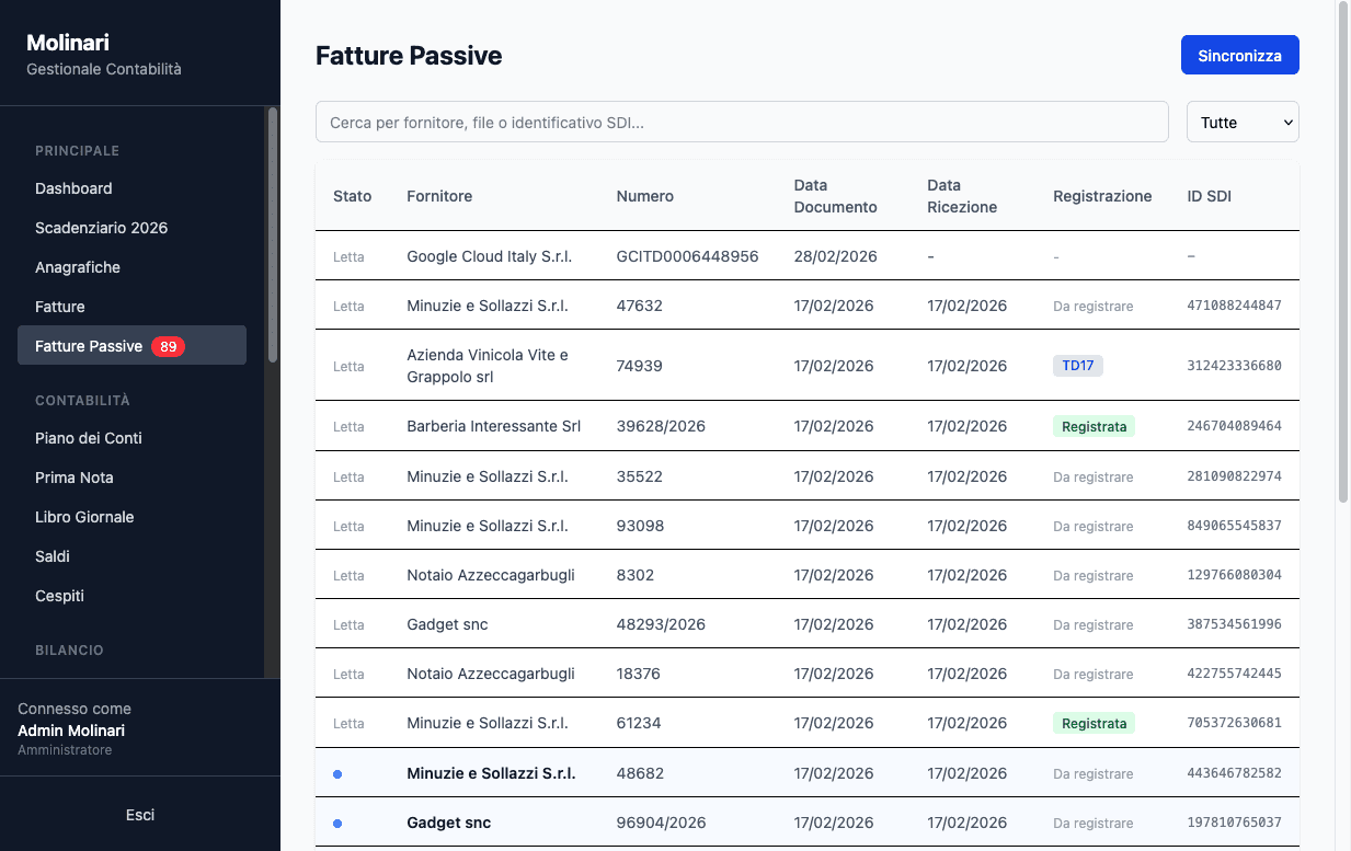 Il gestionale che ho costruito per me