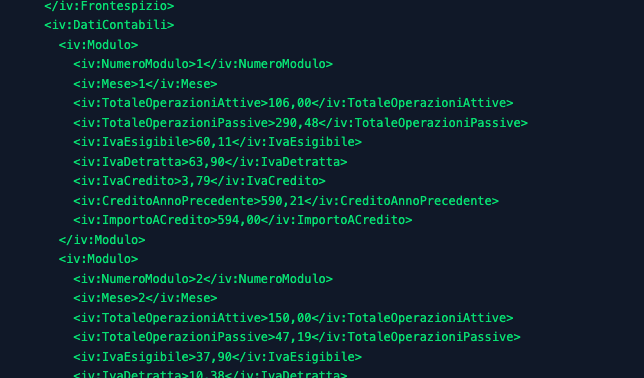 Una LiPE a credito: il formato XML campo per campo